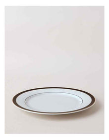 Monroe Dinner Plate in Black/Gold