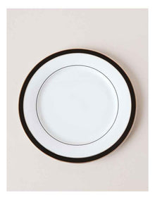 Monroe Dinner Plate in Black/Gold