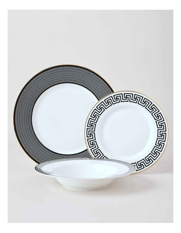 Paros 12pc Dinner Set in Black