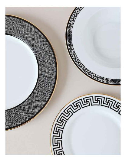Paros 12pc Dinner Set in Black