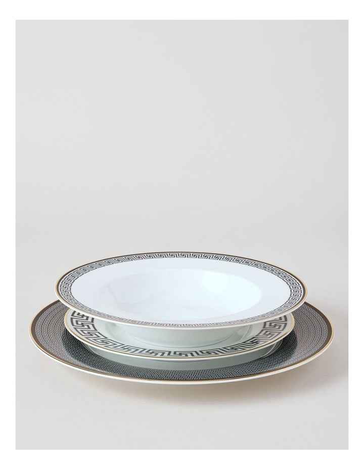 Paros 12pc Dinner Set in Black