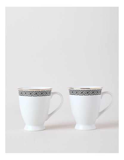 Paros Mug Set of 2 in Black