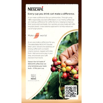 Nescafe Double Shot Latte Coffee Sachets 10 pack