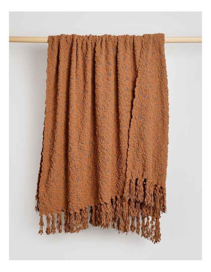 Boucle Throw in Bran