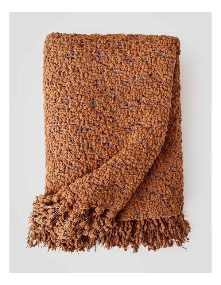 Boucle Throw in Bran