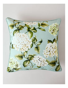 Hydrangea Print Cushion in Sage