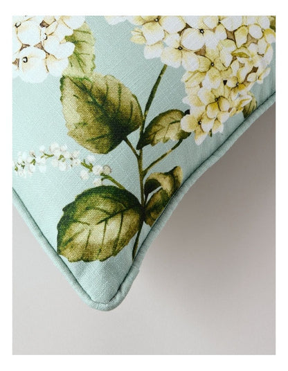 Hydrangea Print Cushion in Sage