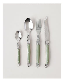 Laguiole 24pc Cutlery Set in Green