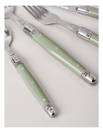 Laguiole 24pc Cutlery Set in Green