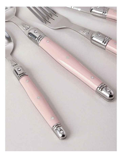 Laguiole 24pc Cutlery Set in Pink