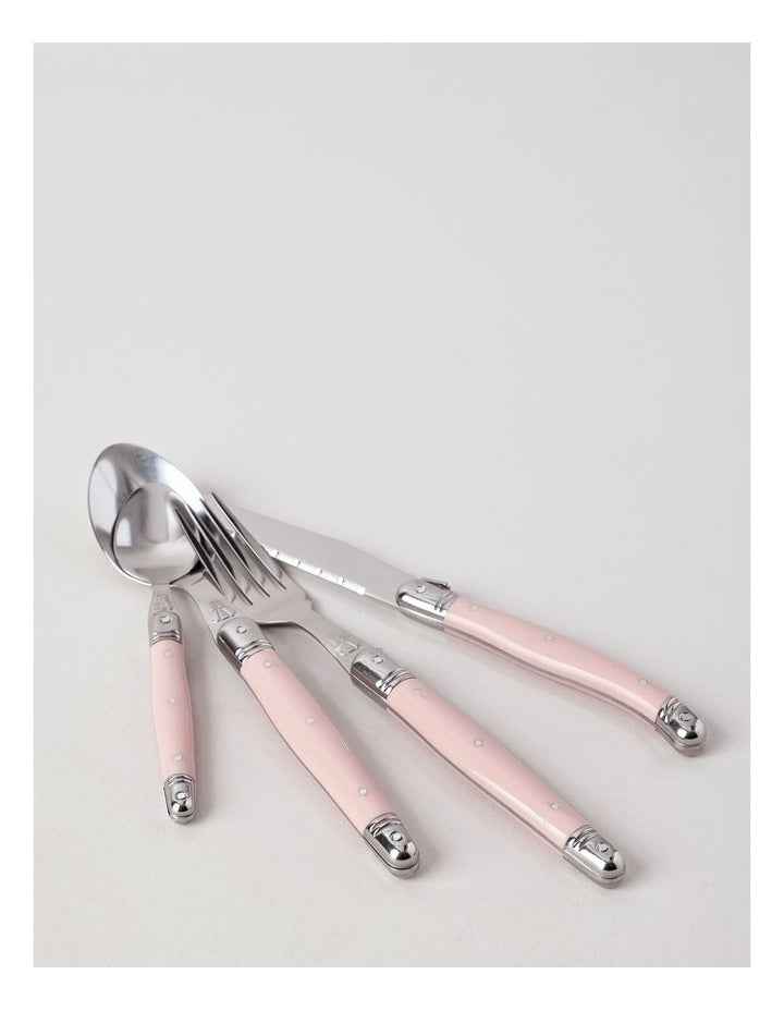 Laguiole 24pc Cutlery Set in Pink