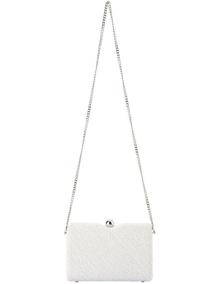 Birdie Textural Top Handle Bag in White