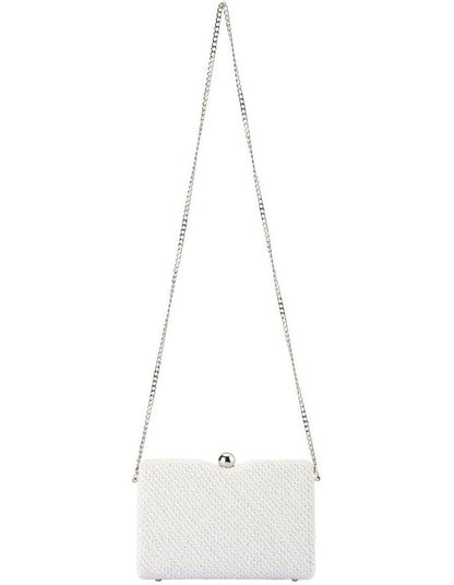 Birdie Textural Top Handle Bag in White