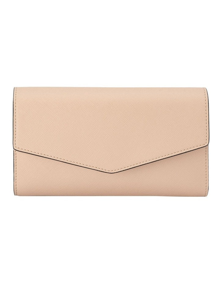 Nic Envelope Clutch Bag in Natural