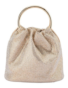 Mabel Crystal Top Handle in Champagne