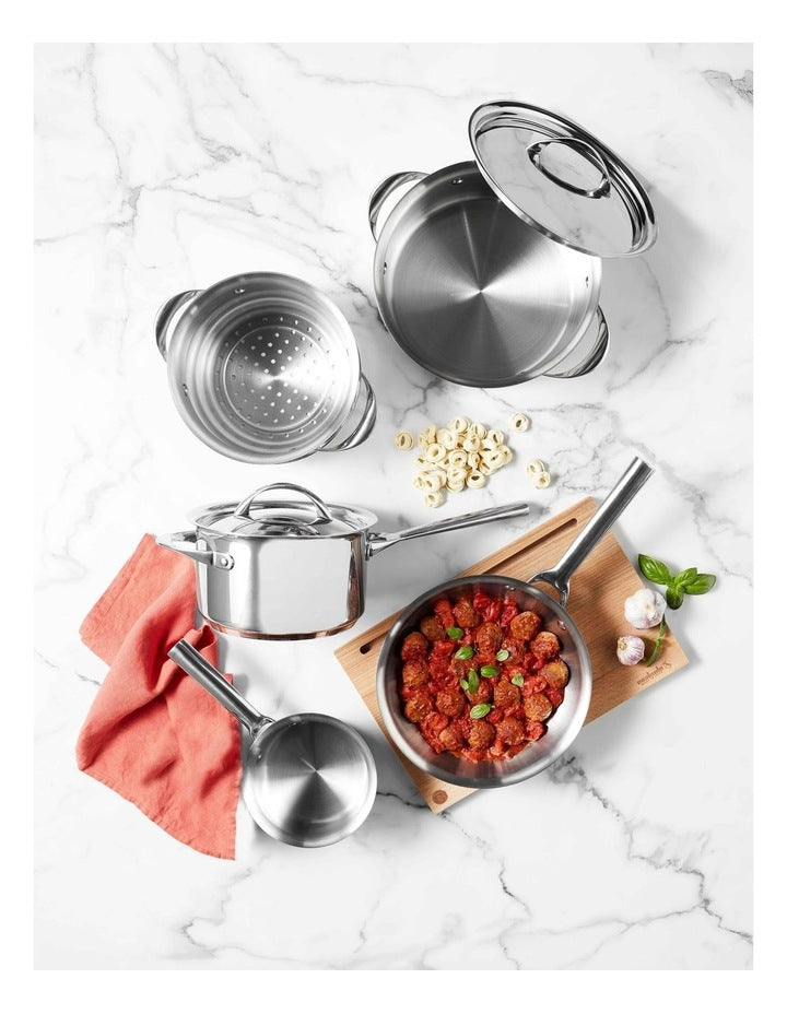 Per Vita Induction Cookware Set 5 Piece in Stainless Steel