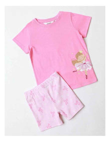 Ballerina Bliss Pyjama Set in Hot Pink