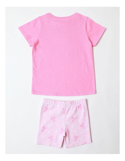 Ballerina Bliss Pyjama Set in Hot Pink