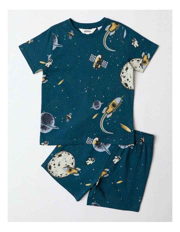 Space Explorer Pyjama Set in Midnight