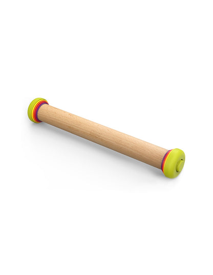 PrecisionPin Adjustable Beech Rolling Pin Multicolour