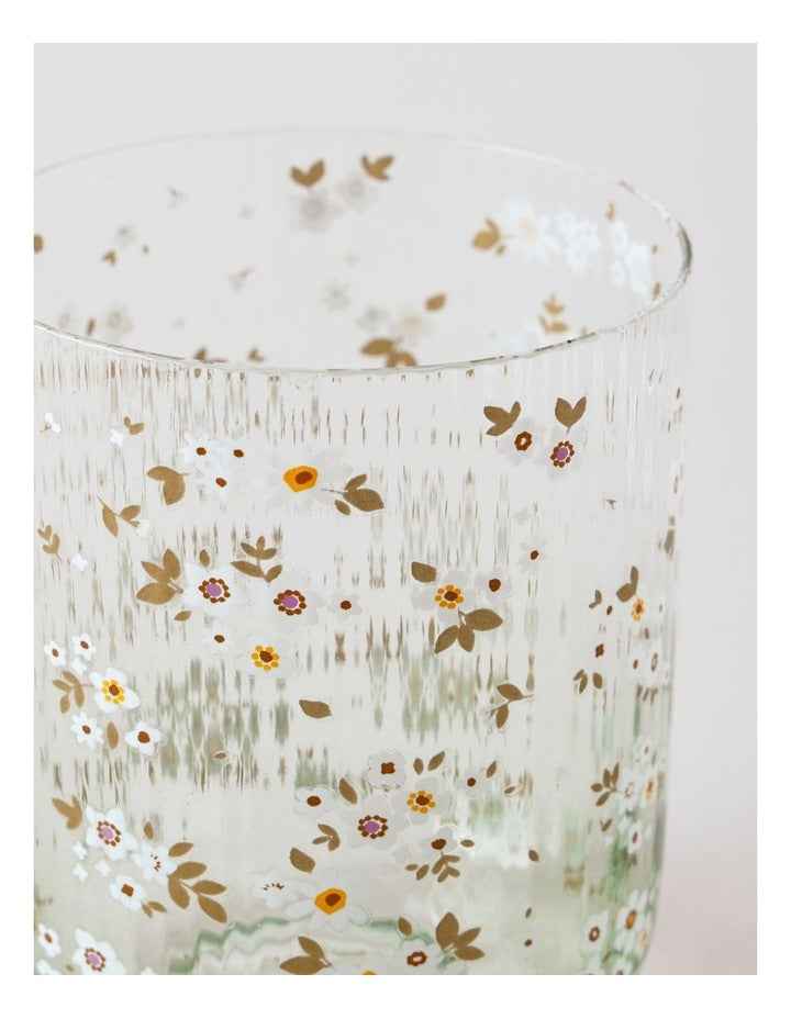 Jardin Floral Decal Tumbler 4pk in Green