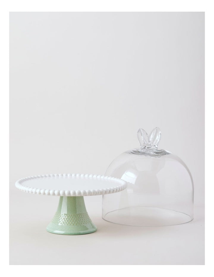 Garden Party Cake Dome in Green