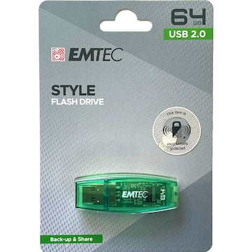 Emtec Style Flash Drive 64GB USB each