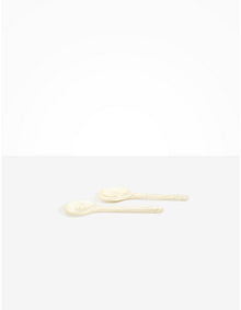 Chalk 24.5cm Resin Salad Servers Chalk Swirl