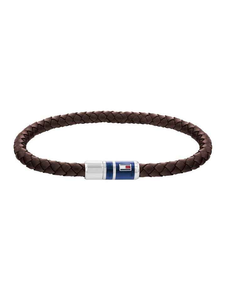 Stainless Steel Leather Bracelet 2790295 in Brown