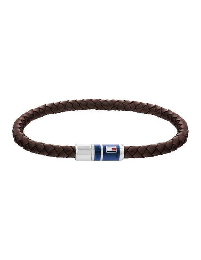 Stainless Steel Leather Bracelet 2790295 in Brown