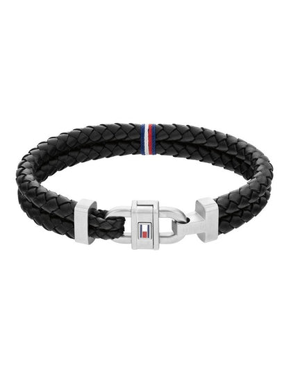 Jewellery Stainless Steel And Leather Bracelet in Black 2790361