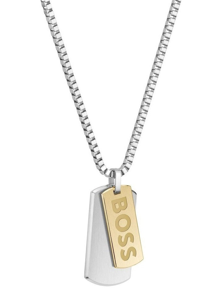 Steel Pendant Chain Necklace 1580576 in Multi