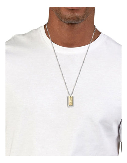 Steel Pendant Chain Necklace 1580576 in Multi