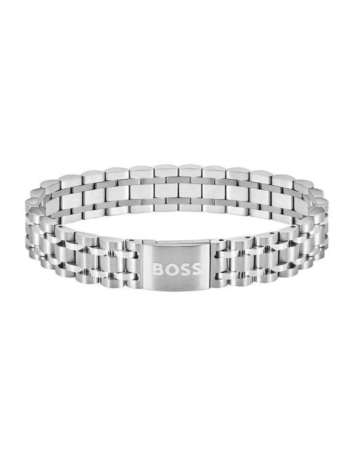Stainless Steel Link Bracelet in Silver