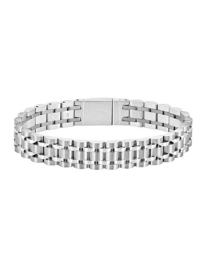 Stainless Steel Link Bracelet in Silver
