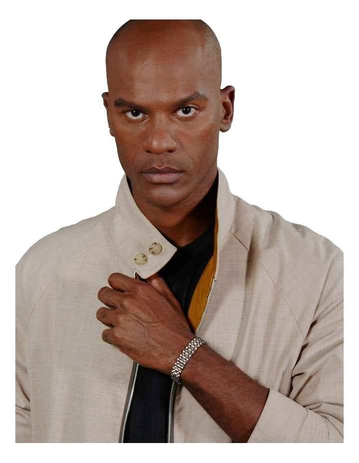 Stainless Steel Link Bracelet in Silver