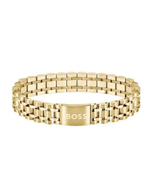 Steel Link Bracelet in Gold