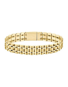 Steel Link Bracelet in Gold