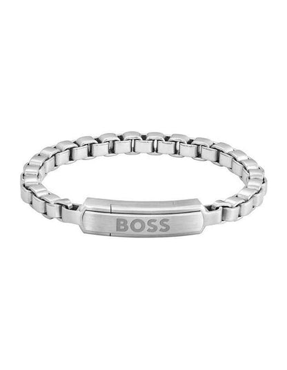Jewellery Stainless Steel Chain Bracelet 1580596M in Silver