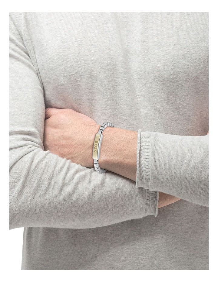 Jewellery Steel Chain Bracelet 1580597M in Silver/Gold