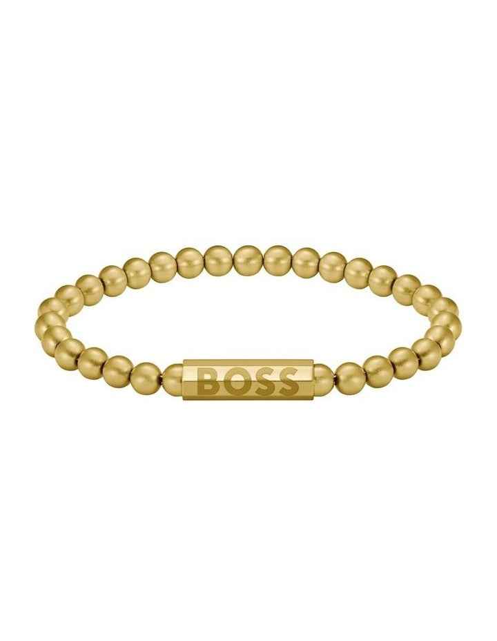 Gold Beaded Bracelet for Men
