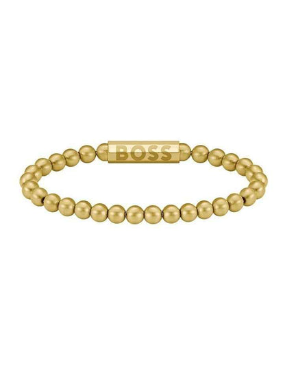 Gold Beaded Bracelet for Men