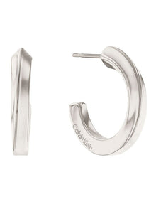 35000310 Stainless Steel Hoop Earrings in Silver