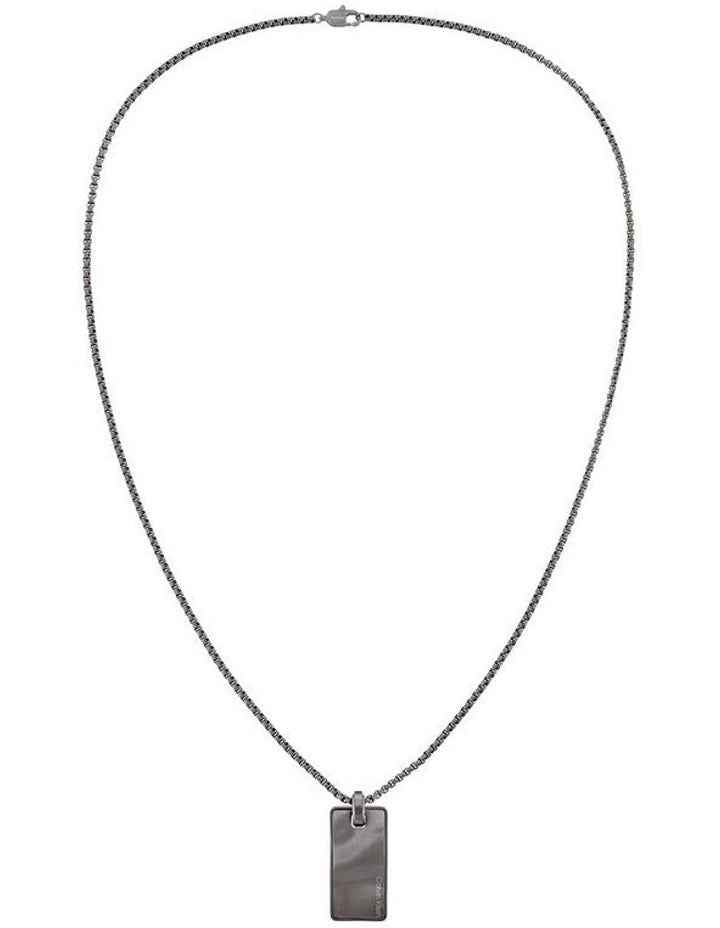 35100032 Steel Pendant Necklace in Grey