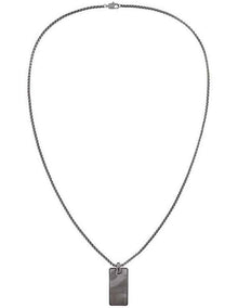 35100032 Steel Pendant Necklace in Grey