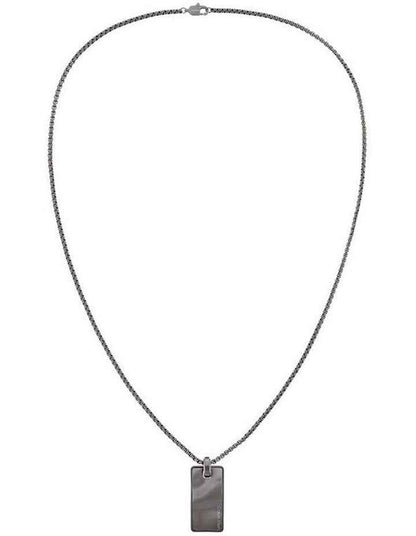 35100032 Steel Pendant Necklace in Grey
