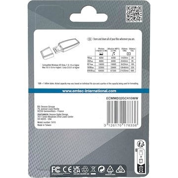 Emtec Style Flash Drive 32GB USB each