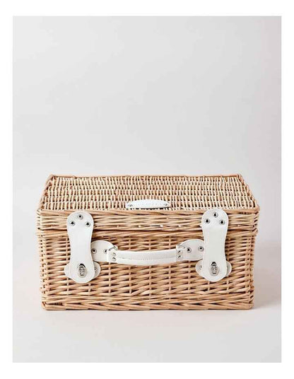4 Person Picnic Basket in Ash Honey/Navy