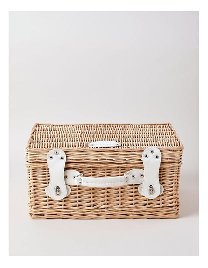 4 Person Picnic Basket in Ash Honey/Navy