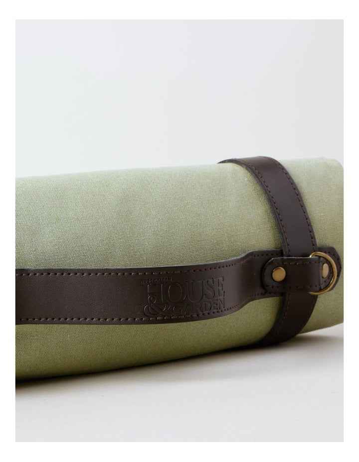 Hinterland Picnic Blanket with Shoulder Strap Large in Sea Moss